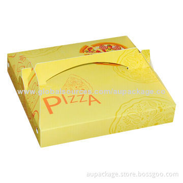 Pizza box with printing, in different sizes